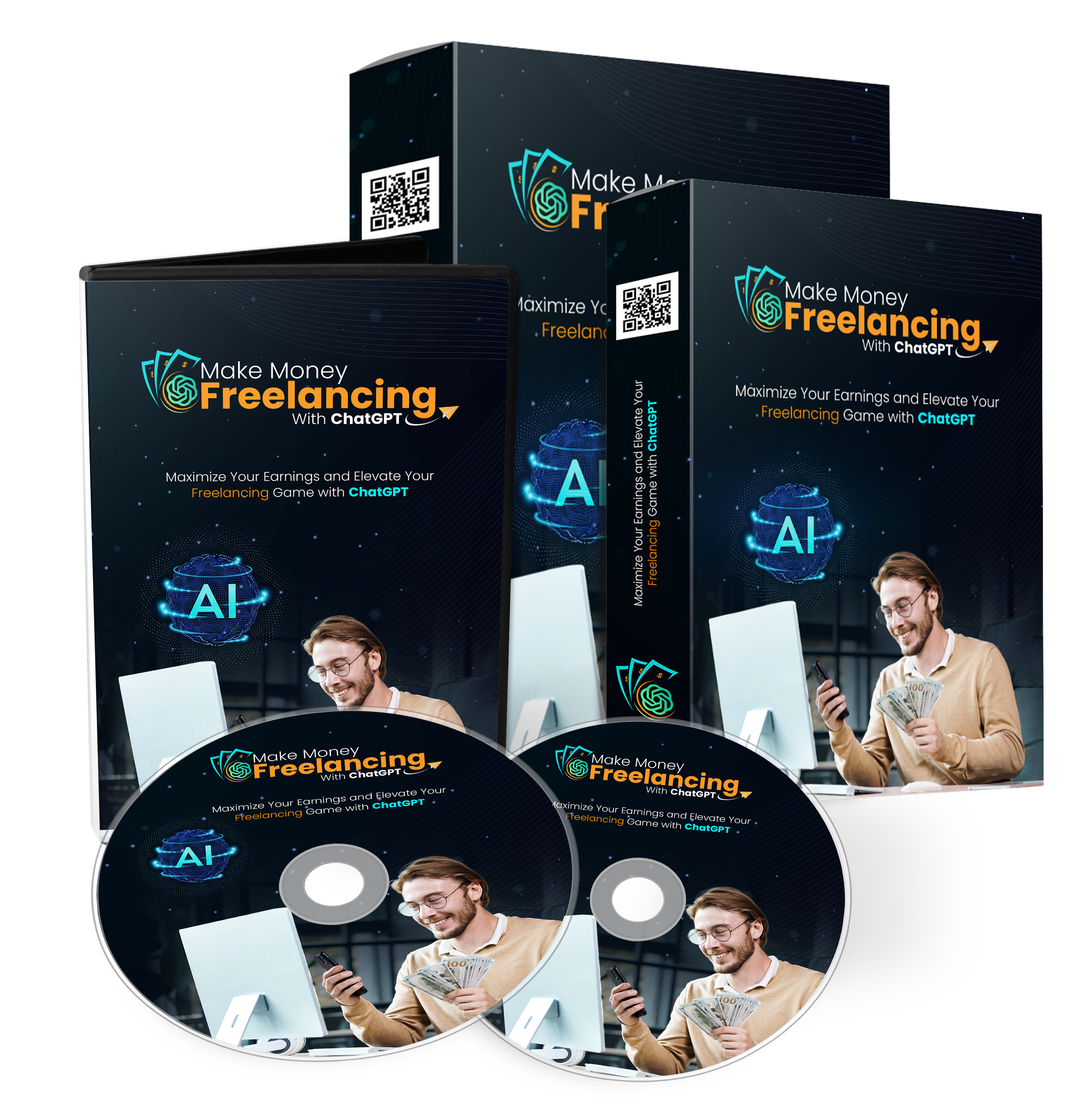 Make Money Freelancing With ChatGPT Cd & Product Combo Design